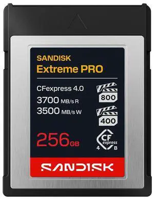 SanDisk SANDISK Extreme PRO CFexpress 4.0 Type B Card256GB #SDCFEB-256G-GN4NN SanDisk SANDISK Extreme PRO CFexpress 4.0 Type B Card256GB #SDCFEB-256G-GN4NN