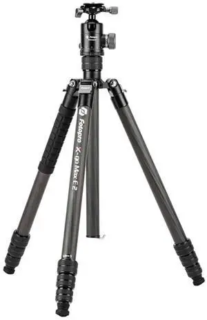 FotoPro X-go Max E 2 4-Section Carbon Fiber Tripod with Ball Head, Black FotoPro X-go Max E 2 4-Section Carbon Fiber Tripod with Ball Head, Black