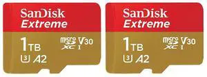SanDisk Extreme 1TB UHS-I U3 microSDXC Memory Card Bundle #SDSQXH9-1T00-GZ6MA A SanDisk Extreme 1TB UHS-I U3 microSDXC Memory Card Bundle #SDSQXH9-1T00-GZ6MA A