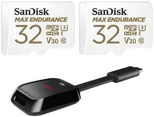 SanDisk SanDisk 32GB SanDisk MAX ENDURANCE microSDHC Card with Adapter Bundle SanDisk SanDisk 32GB SanDisk MAX ENDURANCE microSDHC Card with Adapter Bundle