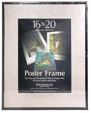 MCS Acrylic & Corrugated Back Poster Frame for a 16x20" Photograph, Black #22630 MCS Acrylic & Corrugated Back Poster Frame for a 16x20" Photograph, Black #22630