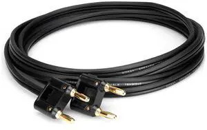 Hosa Technology 15' Dual Banana Male to Same Speaker Cable, Black Zip Jacket Hosa Technology 15' Dual Banana Male to Same Speaker Cable, Black Zip Jacket