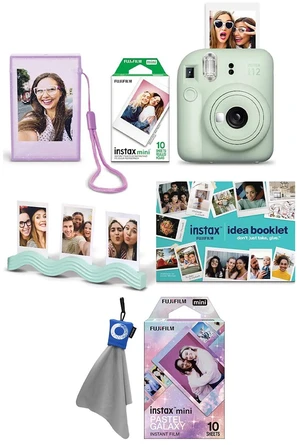 Fujifilm Instax Mini 12 Camera Holiday Bundle 2026 Green, Includes 10-Pk Film Fujifilm Instax Mini 12 Camera Holiday Bundle 2026 Green, Includes 10-Pk Film