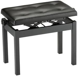 Korg PC-770 Height Adjustable Piano Bench with Wide Seating Surface, Black Korg PC-770 Height Adjustable Piano Bench with Wide Seating Surface, Black