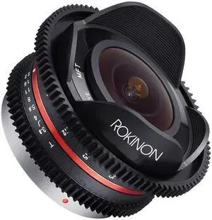Rokinon CV75MFT-B 7.5mm T3.8 Cine Fisheye Lens for Olympus/Panasonic Micro 4/3 Cameras