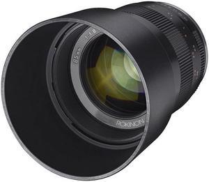 Rokinon 85mm f/1.8 Manual Focus Lens for Sony E Mount Nex Series Cameras - Black
