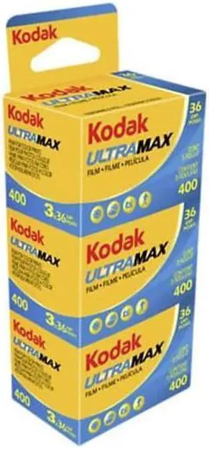 KODAK Kodacolor Ultra Max 400 GC Color Negative Film, 35mm Size, 36 Exp, 3-Pack