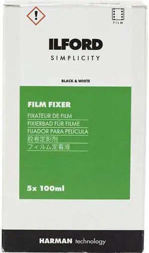 Ilford SIMPLICITY Film Fixer, 100mL Sachet, 5-Pack #1178898