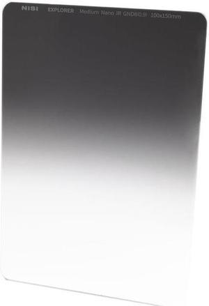 NiSi 100x150mm Explorer Nano IR Medium Graduated ND (8) 0.9 Filter, 3 Stop