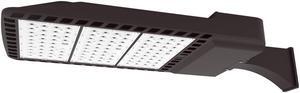 J&H LED 2100-Watt Equivalent Integrated LED Bronze Commercial Outdoor Area/Security Flood Light, 28800 Lumens, 5000K