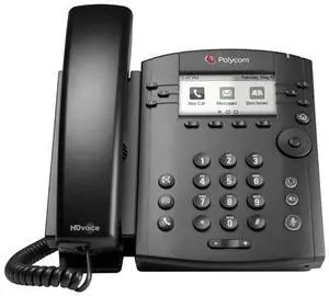Polycom VVX 311 6-line Desktop Phone Gigabit Ethernet with HD Voice. PoE - with Power Supply