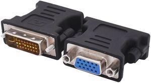 DVI DVI-I Male 24+5 Pin to VGA Female Video Converter Adapter Connector for HDTV