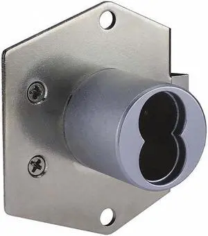 CCL 72823 Cabinet Dead Latch with Interchangeable Core, Brushed Chrome, 1-1/16"