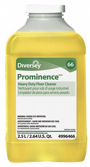 DIVERSEY 94996466 Prominence Heavy Duty Floor Cleaner, J-Fill Dispenser, 2.5L,