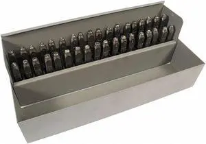 C.H. HANSON 20624 Letter and Number Set,1/8 In. H,Steel