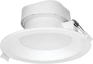 Satco 5 In./6 In. Direct Wired IC Rated White 3000K LED Recessed Light Kit