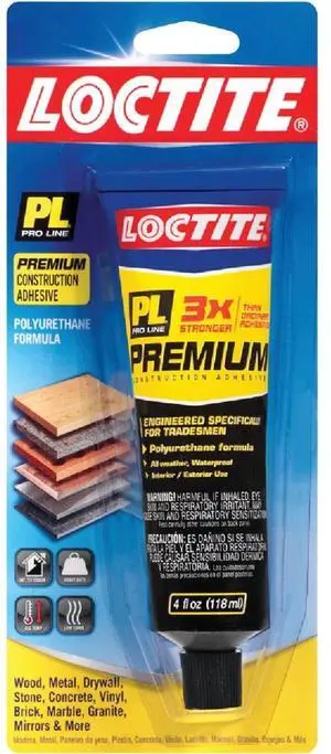 LOCTITE PL Premium 4 Oz. Polyurethane Construction Adhesive 1451588
