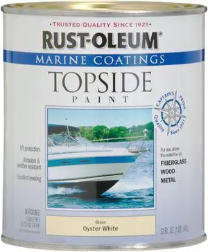 RUST-OLEUM 207001 Marine Coating,Oyster White,Alkyd