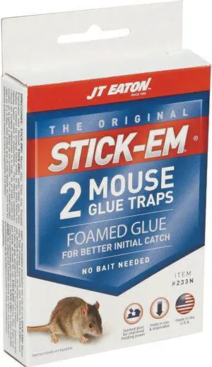 JT Eaton Stick-Em Glue Mouse Trap (2-Pack) 233N