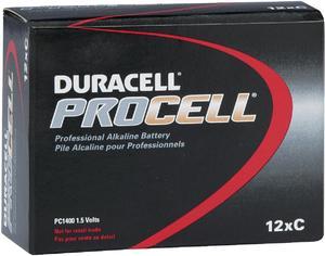 Duracell Procell Alkaline Batteries C 12/Box PC1400