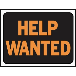 Hy-Ko Plastic Sign, Help Wanted 3034 Pack of 10 Hy-Ko Plastic Sign, Help Wanted 3034 Pack of 10