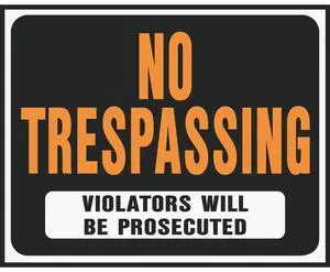 Hy-Ko 15X19 NO TRESPASS SIGN SP-104 Pack of 5