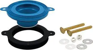 FLUIDMASTER 7530P8G Wax-Free Seal, Blue, Rubber