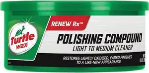 TURTLE WAX T241A 10.5 Oz. Polishing Compound Tub, White, -