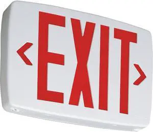 Cooper Sure-Lites Red Lettering Polycarbonate LED Exit Sign APX7R