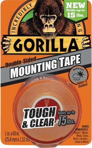 Mounting Tape,Clear,5 ft. L GORILLA GLUE 6065001
