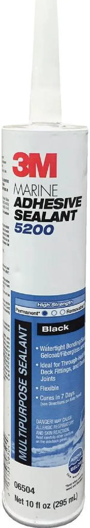 3M 6504 Marine Adhesive Sealant 5200 Black (06504) 1/10 gal, 12 per Case