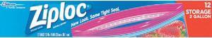 Ziploc 2 Gal. Double Zipper Food Storage Bag (12 Count) 01143