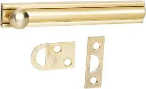National Gallery Series 4 In. Polished Brass Door Surface Bolt N197988