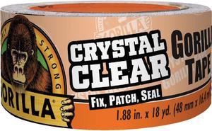 Gorilla 1.88 In. x 18 Yd. Crystal Clear Duct Tape, Clear 6060002