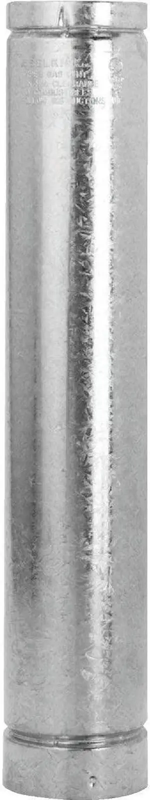 GAS VENT ROUND PIPE TYPE B, 5" DIAMETER, LENGTH 60"