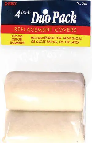 PREMIER 210 4" Paint Roller Cover, 1/4" Nap, Dripless