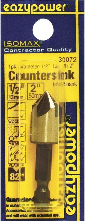 Eazypower 1/2 In. Soft Metal, Wood Countersink 30072
