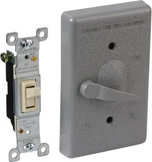 BELL 5121-0 1 -Gang Vertical Weatherproof Cover, 2.828" W, 4.609" H