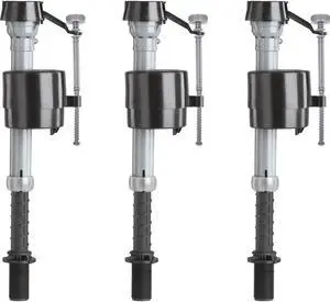 Fluidmaster 3.5 - 7 GPF Plastic Universal Anti-Siphon Fill Valve (3 Ct.)