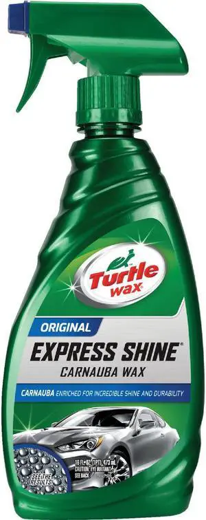 TURTLE WAX T136R 16 Oz. Car Wax Spray Bottle, Clear, Spray