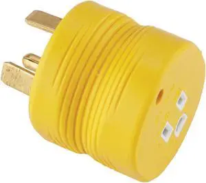 Camco Power Grip 30A Male to 15A Female RV Plug Adapter 55233