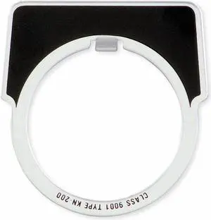 SCHNEIDER ELECTRIC 9001KN244 Legend Plate,Off/On,Silver/Black