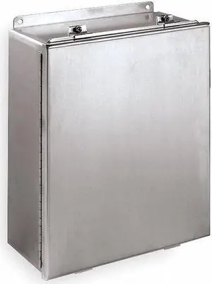 WIEGMANN BN4121206CHSS Screws and Clamps Electrical Enclosures, 12 in H, 6 in