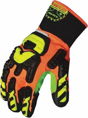 Ironclad Impact Resistant Gloves Orange/Black   INDI-RC5-05-XL