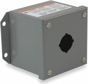 SCHNEIDER ELECTRIC 9001KYAF1 Pushbutton Enclosure,30mm,5.24 in.,Metal