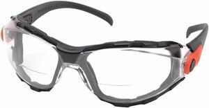 Elvex GG-40C-AF-2.0 Bifocal Go-Specs RX 2.0 Diopter Safety Glasses, Clear