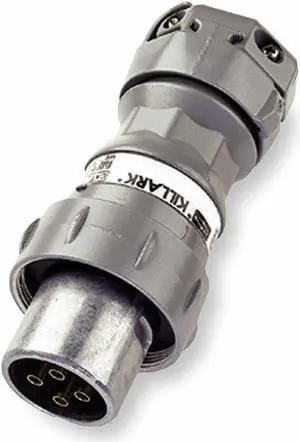 HUBBELL KILLARK VP3475 Pin & Slve Plug, 30A, 4P, 4W, 600VAC/250VDC