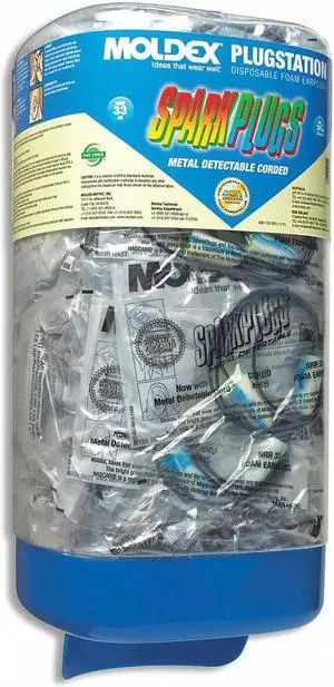 Moldex Ear Plugs w/Dispnsr, Corded, 33dB, MD, PK150  6881