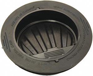 RECTORSEAL 97044 4 Dia, HDPE, Black, Trap Seal, Drain Seal