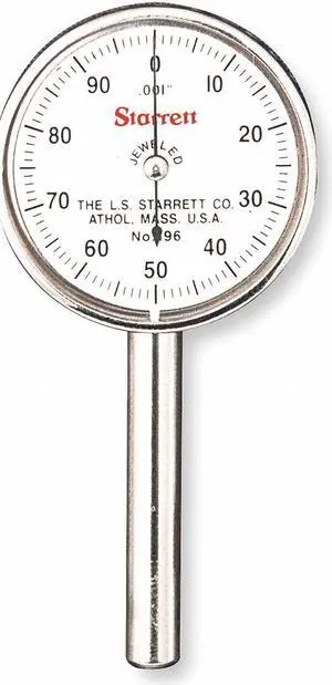 STARRETT 196B1 Dial Test Indicator,Vert,0 to 0.200 In